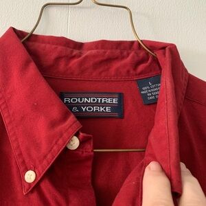 Roundtree & Yorke Crimson Shirt Men’s Large